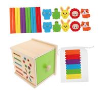 Toddmomy Tout-Petits Apprentissage Éducation Puzzle Éducatif Cognitif - + Montessori &Amp; Âge pour Enfants Âges Couleur Garçons Trieur Jeu Reconnaissance Tout-Petit en Bois