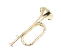 Toddmomy Trompette Militaire en Laiton Doré C en Do, Instrument de Musique pour Élève Débutant, Trompette D’Apprentissage pour Garçon et Filles, Outil Pédagogique pour Orchestre Scolaire,