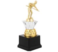 Toddmomy Trophée de Billard Doré en Plastique 20 Cm, Coupe de Récompense 3D pour Championnat, Trophée du Jeu de Billard pour Compétitions et Fêtes Sportives