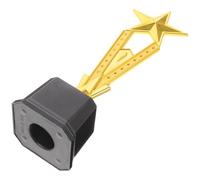 Toddmomy Trophée Décoratif Pentagramme en Plastique Or pour Fêtes Et Écoles | Base pour Plaque Diy, Surface Lisse Brillante, Figurine Résistante, Décor de ompétitions Scolaires