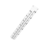 Toddmomy Tube à Essai Verre avec Échelle Fond Plat pour Pluviomètre Jardin Mesure Précise de Pluie pour Agriculture et Recherche Climatique