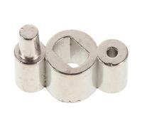 Toddmomy Valve Rotative de Remplacement pour Trombone, Valve Rotative à Ajustement de Haute Précision, Métal Argenté, 3 Étapes, Droite, pour Trombone et Baryton, Concerts Professionnels