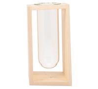 Toddmomy Vase en Bois Pots de Planches Vase pour Les Fleurs Usine Tubes Vase Rose décoratif vases à éprouvette conteneur hydroponique Vase pour la décoration de la Maison Vase Mignon Verre