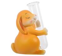 Toddmomy Vase Hydroponique Verre avec Sculpture Lapin Décoratif pour Bureau et Maison