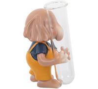 Toddmomy Vase Hydroponique Verre avec Sculpture Lapin Décoratif Tube Large pour Plantes Vertes Fleurs Séchées Décoration Moderne Bureau et Maison