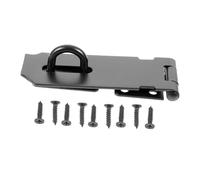 Toddmomy Verrou de Porte Acier Inoxydable Noir Loquet Multi-fonction pour Meuble et Fenêtre Installation Facile pour Sécurité Renforcée