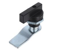 Toddmomy Verrou de Porte d'Armoire Poignée Noire, Serrure à Came pour Boîtes à Outils et Coffrets Électriques, Installation Rapide pour Usage Industriel et Domestique