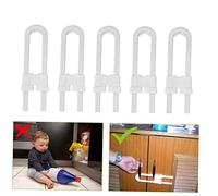 Toddmomy Verrou De Sécurité Placard Garçon Fille Lot De Verrous De u Installation Sans Perçage Compatible Poignées Champignon Pour Sécuriser Armoires