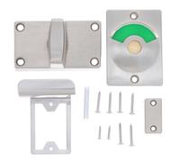 Toddmomy Verrou de Sécurité Serrure De Porte Wc Avec Indicateur Rouge Et Vert Pour Toilettes Publiques Loquet En Acier Inoxydable 3.15X1.73X1.18In Pour Restaurants