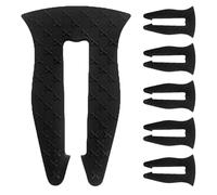 Toddmomy Verrous de Sécurité 6pcs Réduit le Risque de Rotation Accidentelle en Silicone Noir Protège-boutons Anti-garçon et Filles pour Boutons de Gazinière Cuisine Domestique