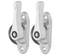 Toddmomy Verrous de Sécurité pour Fenêtres Coulissantes Lot de 2 en Matériaux Solide Crochet Argenté pour Protection Garçon et Filles Garçon Fille Maison