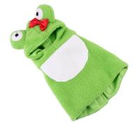 Toddmomy Vêtements Chauds pour Oiseaux Perroquets à Capuche en Peluche Verte, Taille M, Costume Cosy pour Dressing D’Oiseaux de Compagnie, Accessoires Cosplay pour Séance Photo Amusante