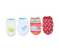 Toddmomy Vêtements pour Chiens Gilets D’Hiver Chauds en Flanelle Douce Ensemble 4 Pièces XS Motif Panda Chenille Cheval Escargot, Vêtements D’extérieur pour Petits Chiens, Costumes