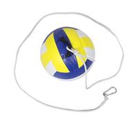 Toddmomy Volleyball Training Ball with Rope Self Practice Trainer Adjustable Rope Volleyball Construction Quiet with Real Match Simulation for Beginners in Garage