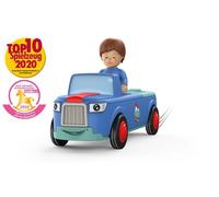 Toddys by siku 0103, Mio Mounty, Voiture-jouet en 3 parties, Assemblable, Figurine mobile incluse, Moteur à friction de haute qualité, Bleu/Turquoise, 18 mois et plus