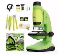 Todeco 50X-250X Microscope pour Enfants, Microscope de Poche et de Table 2 en 1, avec Zoom éclairé par LED, pour Les Enfants, Les étudiants, l'observation microbiologique