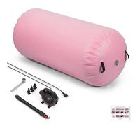 Todeco Air Roller 120cm Gonflable Rouleau D'air, Cylindre De Gymnastique, Barrel Gymnastique Tumbling,Tapis De Gymnastique, Convient A La Gymnastiq,Rose