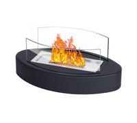 Todeco Cheminée de table, cheminée au bioéthanol, portable feu de table pour extérieur et intérieur, torche de jardin et cheminée au bioéthanol