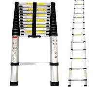 Todeco - Echelle Telescopique, Échelle Pliable, 3,8 mètre(s), EN 131, Charge maximale: 150 kg