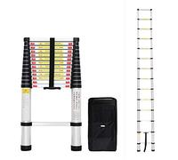 Todeco - Echelle Telescopique, Échelle Pliable - Charge maximale: 150 kg - Matériau: Alliage en Aluminium - 4,1 mètre(s), Sac de Transport Offert, en 131