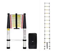 Todeco - Echelle Telescopique, Échelle Pliable - Charge maximale: 150 kg - Standards/Certifications: EN131-3,8 mètre(s), Sac de Transport Offert, en 131