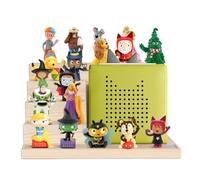 Todeco Étagère magnétique, pour Tonie Box et Tonies, Jusqu'à 15-20 Tonies, Poser ou Murale, Étagère pour boîte à Musique pour Enfant, Escalier