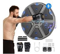 Todeco Machine de Boxe Musicale Adulte et Enfant avec Gants, 9 Modes, Comptage Automatiqu,Orbiculaire M