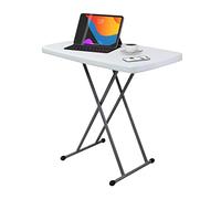 Table Compacte et Pliable - SOTECH - Blanc - Acier - HDPE