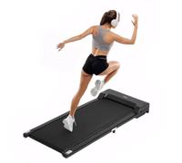 Todeco Tapis Roulant électrique 2 en 1, Walking Pad 8km/h, Tapis de Course avec télécommande et écran LCD, Maximum de 90kg