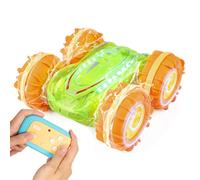 Todeco Voiture Télécommandée, Voiture Telecommandé Enfant, 4WD 360°Rotation 2.4GHz RC Voiture Tout Terrain Etanche, avec LED, Convient aux Enfants de Plus de 6 Ans Cadeau de Noël-Vertes