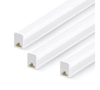 TODEHI 3pcs Spot LED anti-humidité 30CM, 5W T5 500LM tube LED 6500K, lampe anti-humidité plafonnier atelier pour garage, sous-sol, atelier, pièce humide, salle de bain, bureau, entrepôt