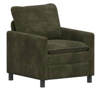 Todiikf Fauteuil moderne vert canapé simple rembourré pour salon 76 x 81 cm | Fauteuil rembourré confortable avec cadre en métal pour salon et chambre à coucher, housses de coussin amovibles pour un