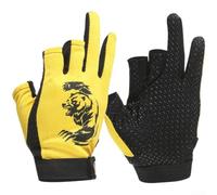 Todikaper Gants antidérapants pour la pêche au leurre, dans des conditions | Trois doigts, dextérité améliorée, manipulation facile des appâts, polyester à séchage rapide, paume antidérapante