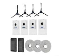 Todikaper Kit Filtres Brosse Latérale pour Bosch Spotless Max BCRDW3B(A) | Chiffons microfibre pour premium, absorption optimale, nettoie sols brillants, lavables et réutilisables, pour robot Bosch