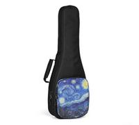 Todikaper Sac pour ukulélé 53/58/66/76 cm en tissu Oxford imperméable léger et portable avec bandoulière Motif étoiles bleues, Voir image, 21inch