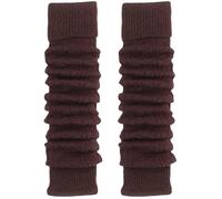 TODO Chaudes Stulpen pour Femmes avec Laine - Douces, Flexibles. Beinstulpen en Laine pour l'Hiver, quand il fait Froid - Jambières pour Femmes, marron, S/M - unterhalb des Knies