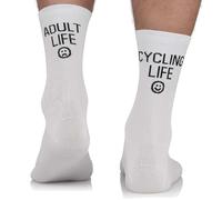 TODO Chaussettes de Vélo Respirantes pour Hommes et Femmes - Motif de Course