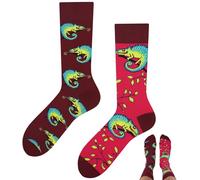 TODO Colours Chaussettes amusantes à motif, multicolores, colorées, loufoques pour exprimer la joie de vivre, 39-42