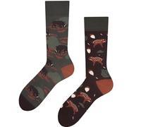 TODO Colours Chaussettes amusantes avec motif - Multicolores, colorées, folles pour la joie de vivre, 35-38