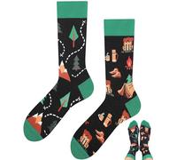 TODO Colours Chaussettes amusantes avec motif - Multicolores, colorées, folles pour la joie de vivre, 39-42