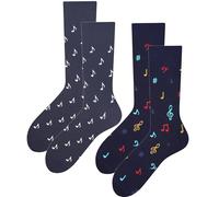 TODO Colours Chaussettes amusantes avec motif - Multicolores, colorées, folles pour la joie de vivre, 43-46