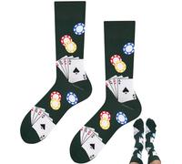 TODO Colours Chaussettes amusantes avec motif - Multicolores, folles pour la joie de vivre, 39-42