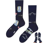 TODO Colours Chaussettes amusantes avec motif - Multicolores, folles pour la joie de vivre, 47-50