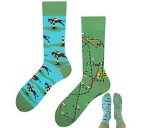 TODO Colours Chaussettes amusantes avec motif - Multicolores, folles pour la joie de vivre, Chaussettes chevaux, 43-46