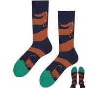 TODO Colours Chaussettes amusantes avec motif - Multicolores, folles pour la joie de vivre, Chaussettes drôles teckel, 45-47