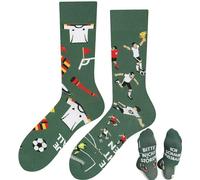 TODO Colours Chaussettes amusantes avec motif - Multicolores, folles pour la joie de vivre, Football 2024, 47-50