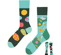 TODO Colours Fantaisie Chaussettes Rigolotes Homme et Femme motif drôle et multicolore (43-46, Pâques)