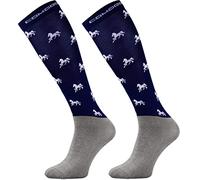 TODO Comodo Chaussettes Equitation Femme, Fille et Enfant, l'été, mince, respirant | Chaussette d'équitation ete STPJM (31-34, STPJM - Horses 03)
