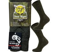 TODO Comodo Real Jäger Chaussettes de chasse 80 % mérinos Vert pour homme et femme Anti-bulles Sans caoutchouc (47-50, SMTG1 - Kaki), SMTG1 - Khaki