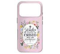 Todo Lo Puedo en Cristo Que Me Fortalece Bible en Espanol Coque pour iPhone 17 Pro